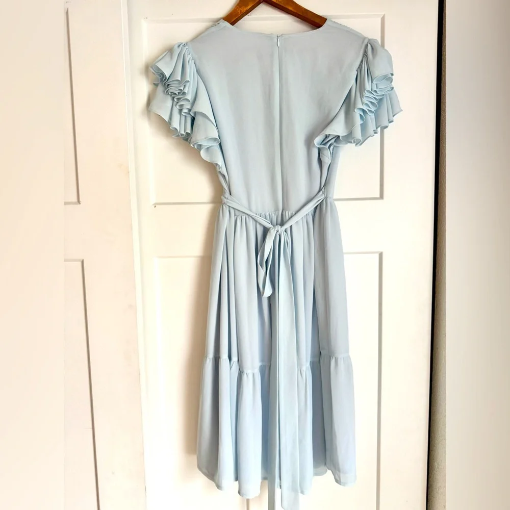 Rachel Parcell Light Blue Ruffle Dress - Picture 7 of 10